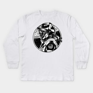 Space X Skull Kids Long Sleeve T-Shirt